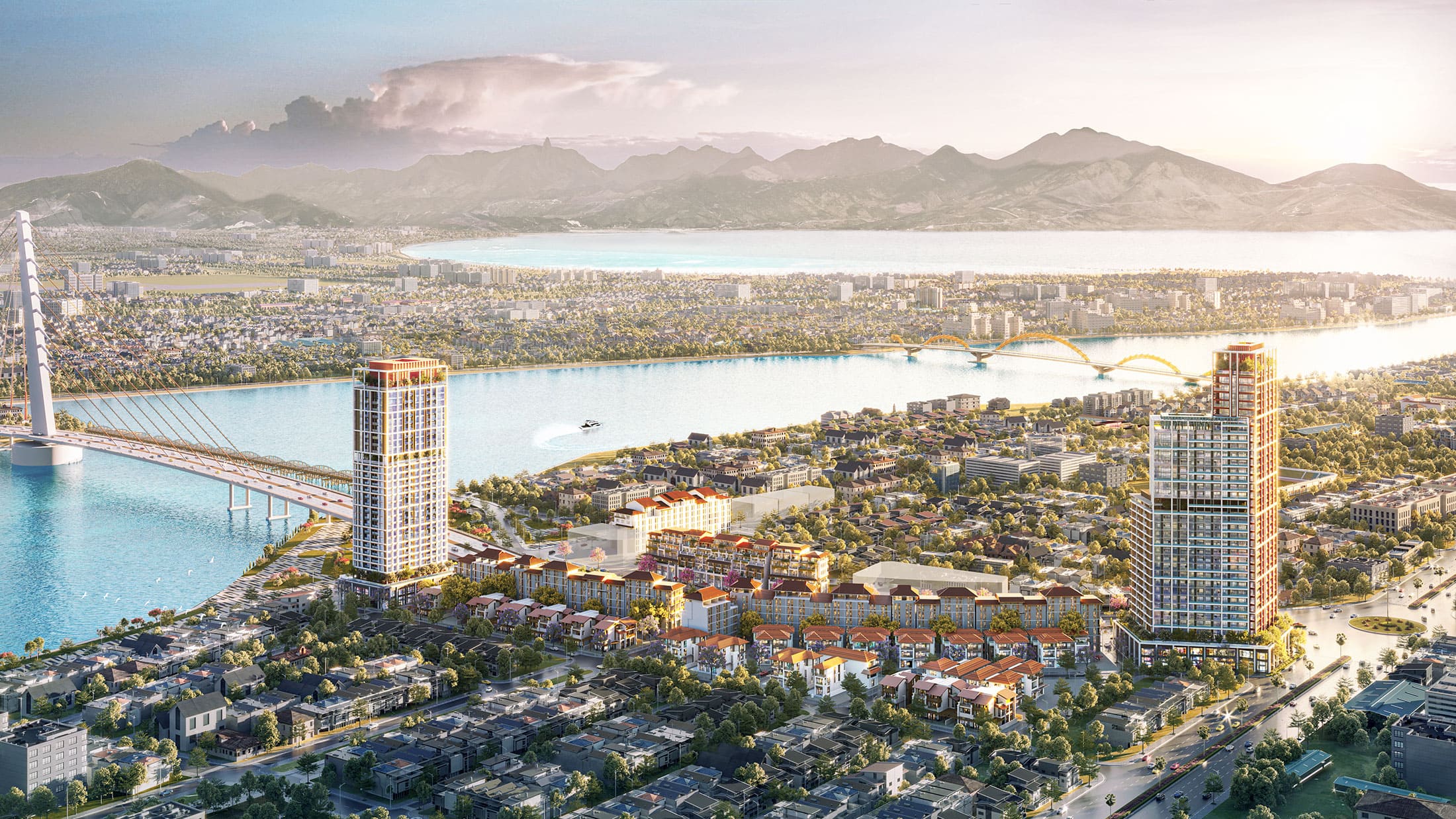 Sun Cosmo Residence Da Nang ngay toa lac ben bo song Han tho mong duoc phat trien boi Sun Group