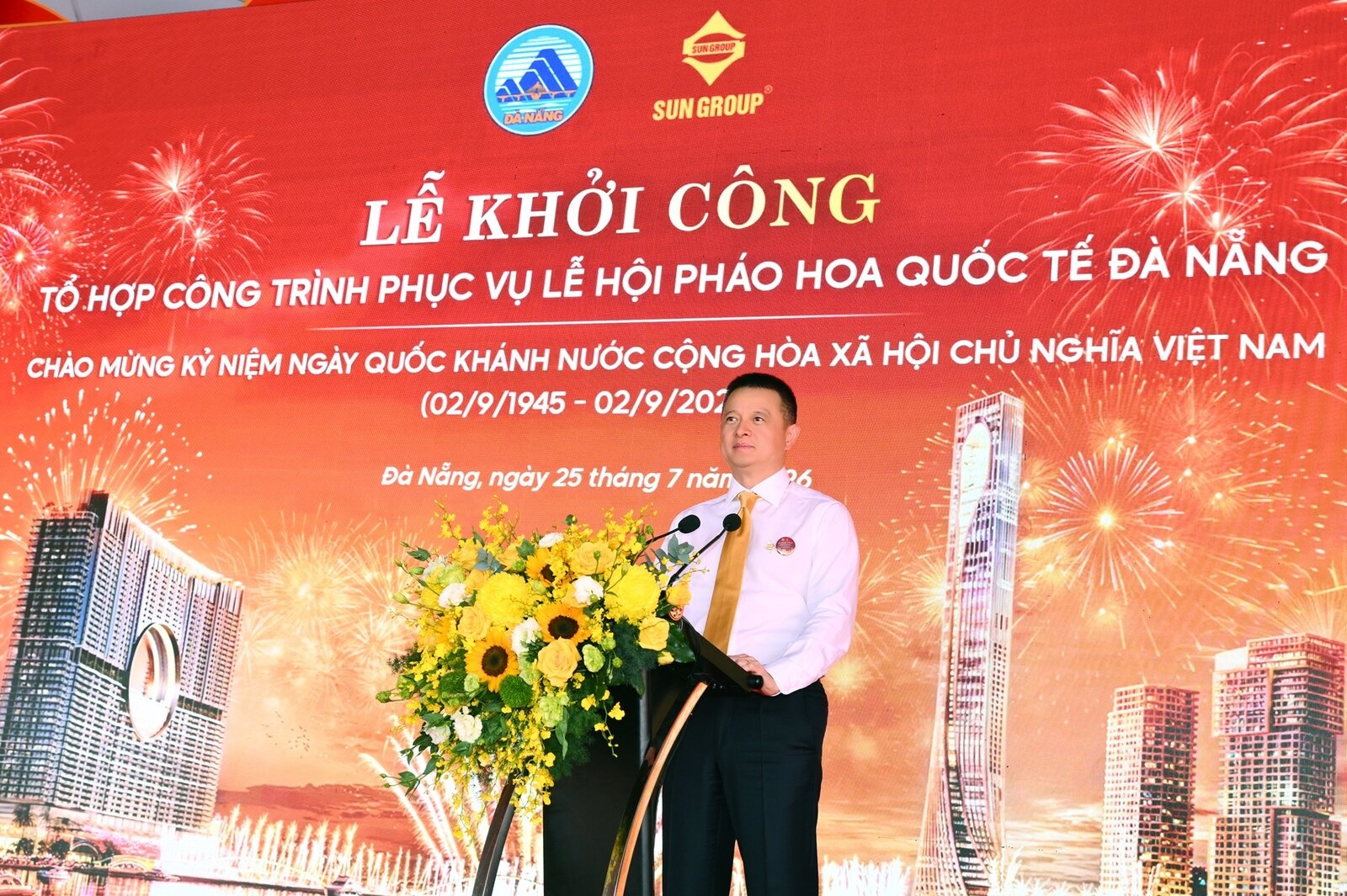 Chủ đầu tư phát biểu lễ khởi công Sun Galaxy Complex