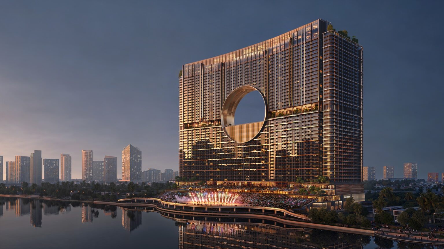 Sun Galaxy Complex 23 Kiến trúc Moon Gate 69m