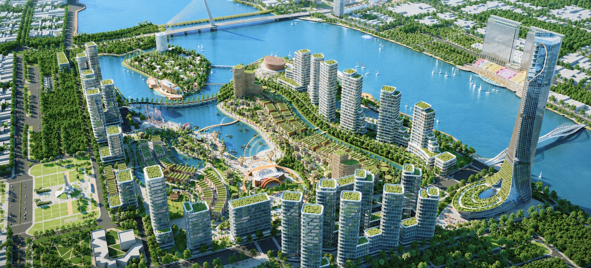 Phối cảnh quần thể dự án Đà Nẵng Downtown