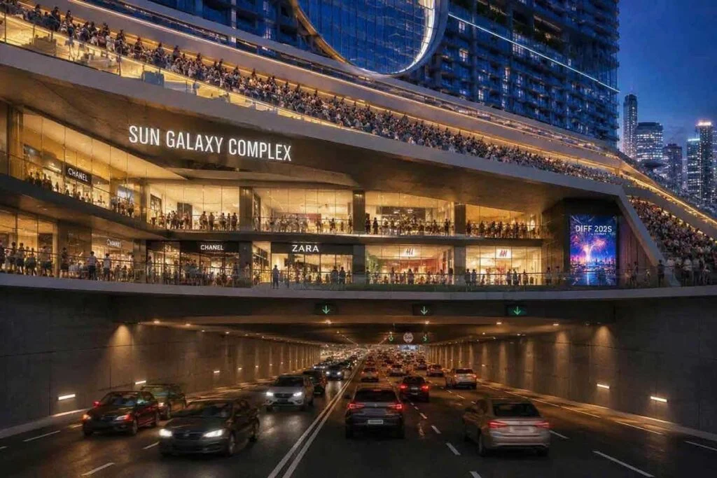 Phối cảnh tầng hầm Sun Galaxy Complex